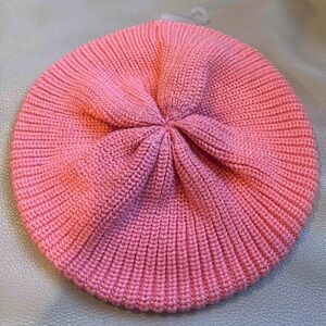 Pink Knitted Beret